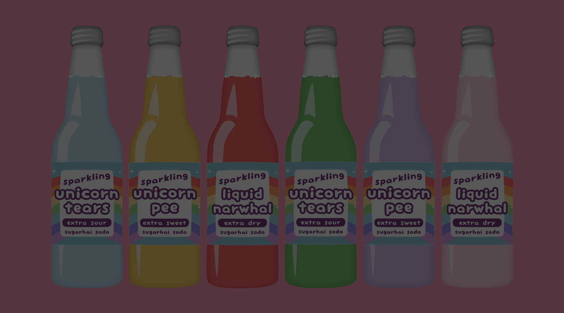 unicorn soda bottles