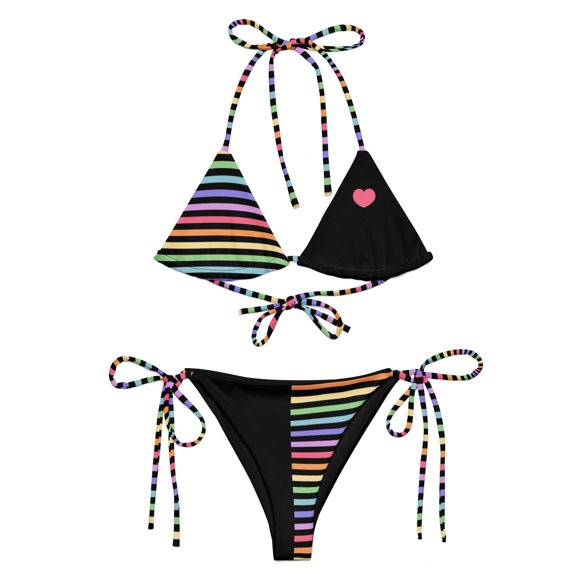 Rainbow Stripe Bikini