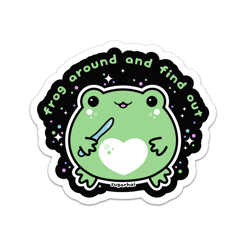 Frog Around and Find Out Stickers