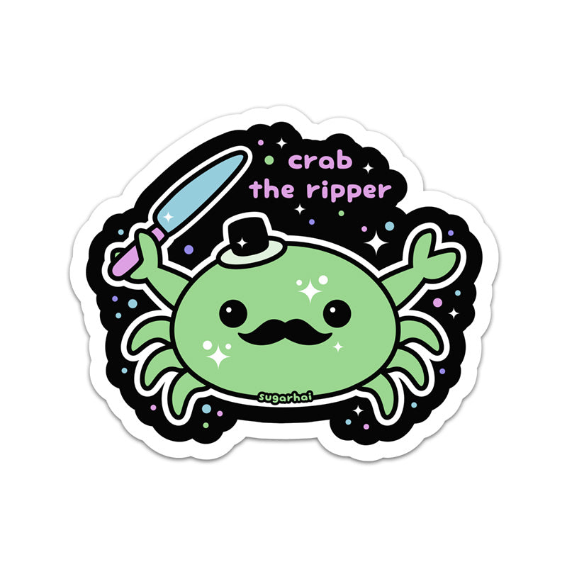 Cute Crab The Ripper Stickers | sugarhai