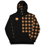 Split Plaid Jack O'Lantern