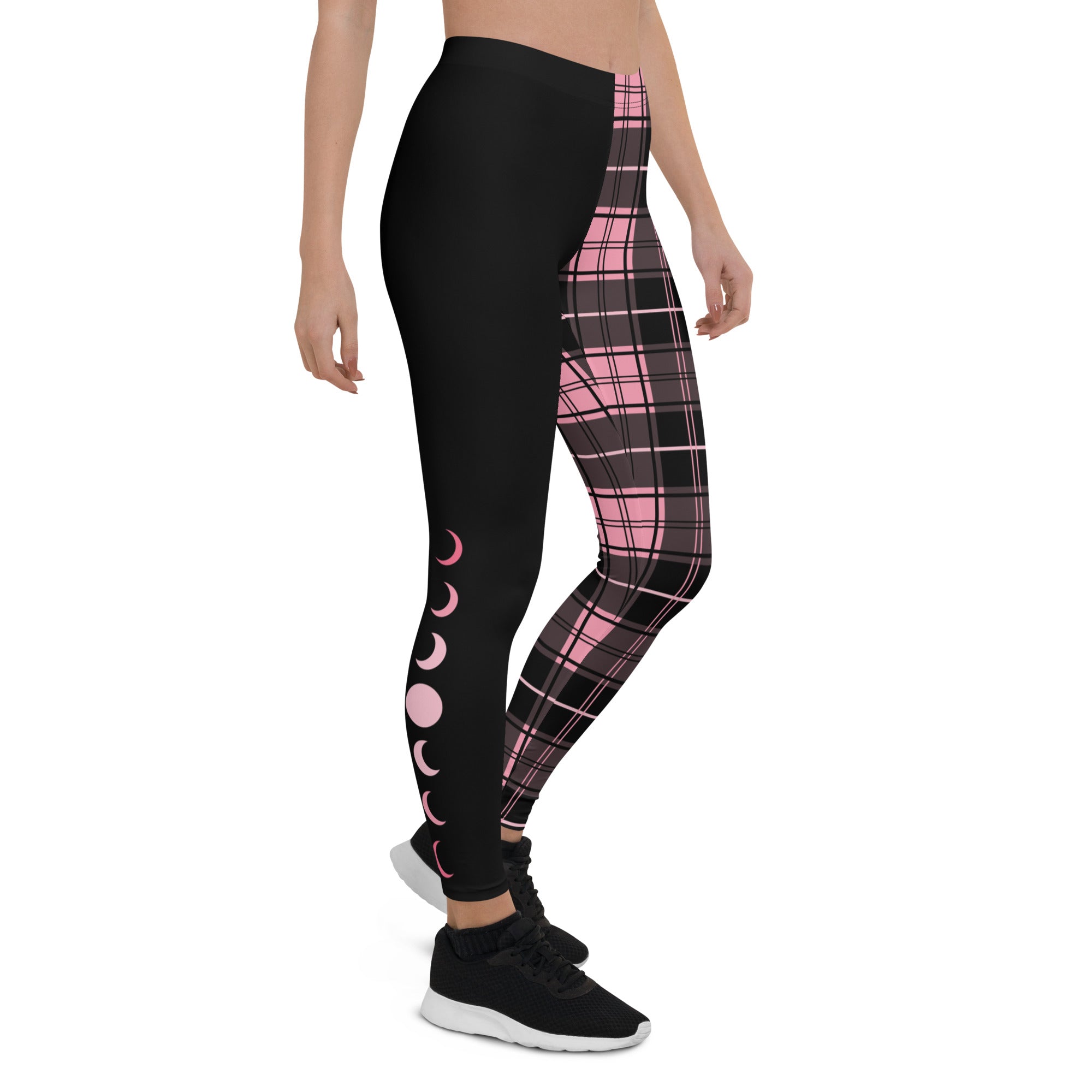 Split Plaid Moons